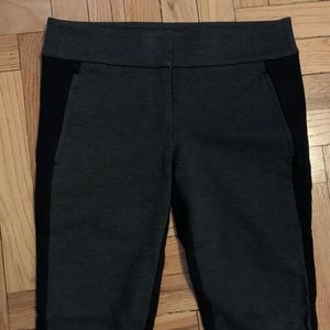 2/$15 LOFT Black and Grey Thick Legging Pants